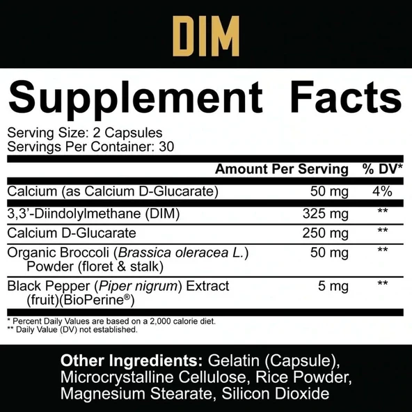 5% Nutrition: DIM, 60 Capsules - Image 2