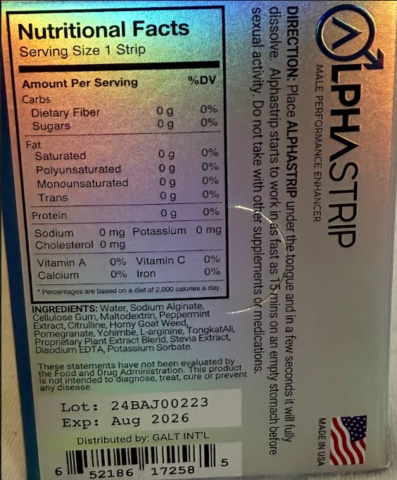 Alpha Strip 7X Male, 3 Strip Blue Box - Image 2