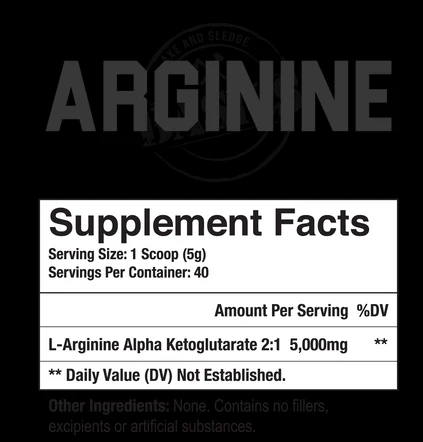 Axe & Sledge: Arginine 200 Grams - Image 2