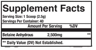 Axe & Sledge: Betaine, 40 Servings - Image 2