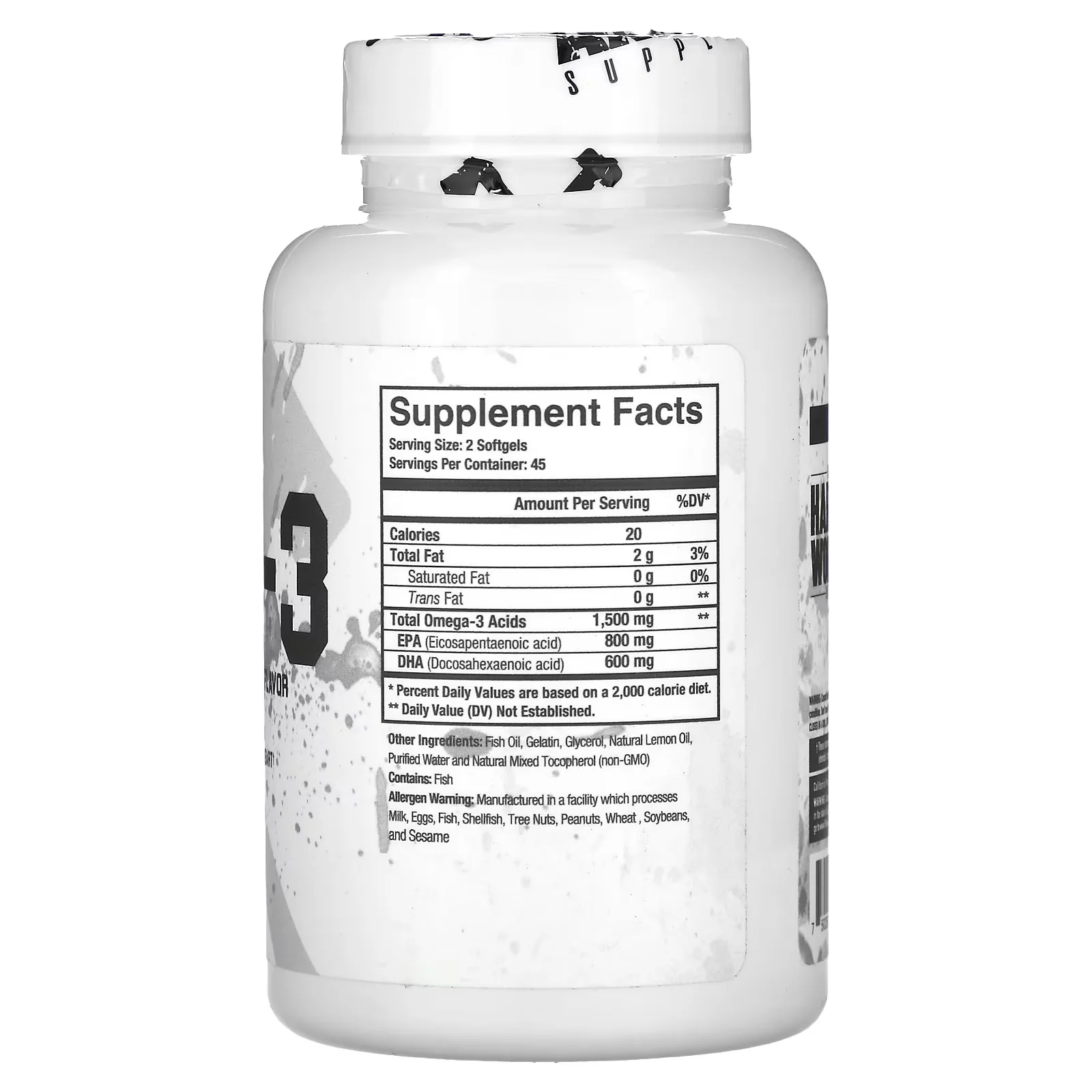 Axe & Sledge: Omega-3, 90 Softgels - Image 2