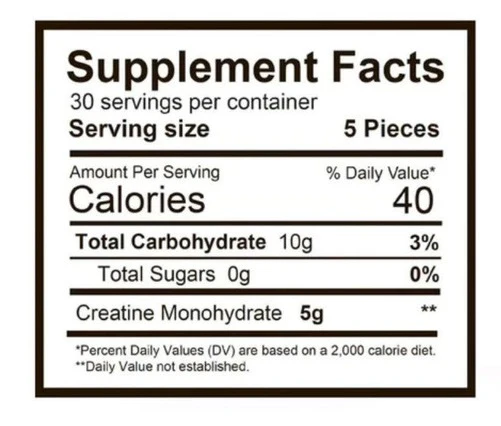 Beast Bites Creatine Infused Gummies, Blue Raspberry - Image 2