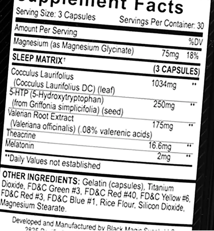 Black Magic: Dusk to Dawn Sleep Formula, 90 Capsules - Image 2