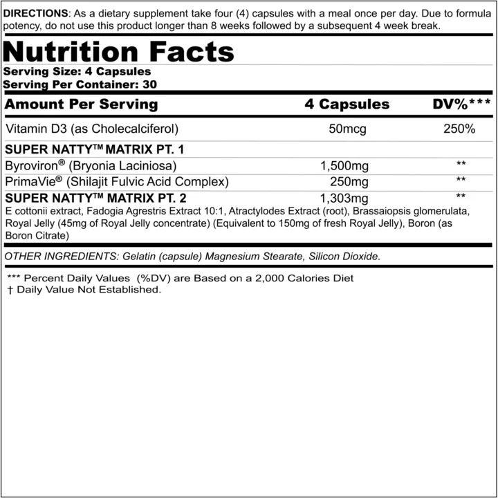 Black Magic: Super Natty, 120 Capsules - Image 2