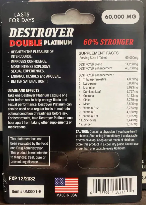 Destroyer Double Platinum Male - Image 2