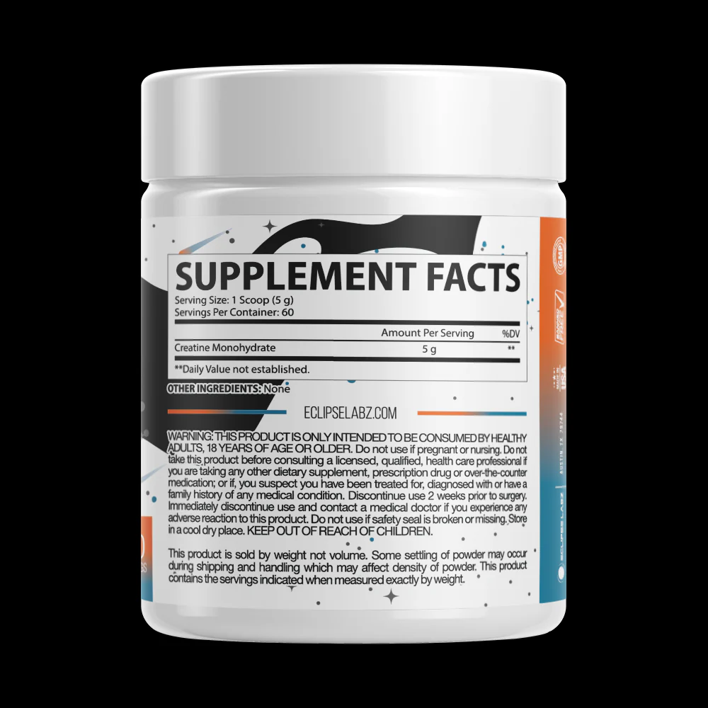 Eclipse Labz: Creatine Monohydrate, 300 Grams - Image 2