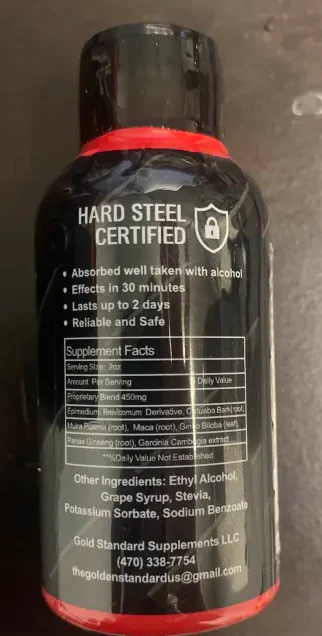 Hard Steel Male Red Liquid Shot - Image 2