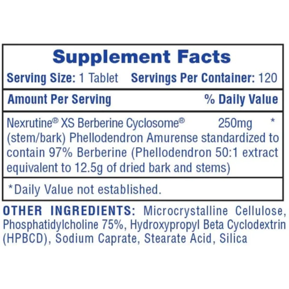 Hi-Tech: Berberine, 120 Tablets - Image 2
