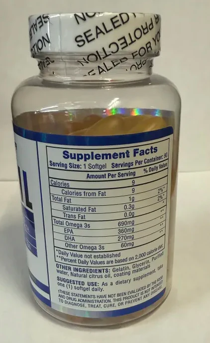 Hi-Tech: Fish Oil, 90 Softgels - Image 2