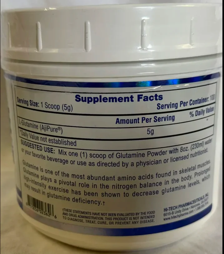 Hi-Tech: Glutamine 500 Gram - Image 2