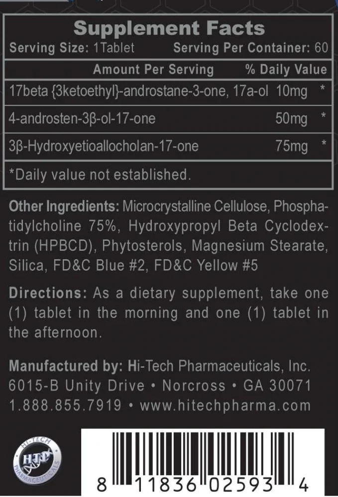 Hi-Tech: Halotestin, 60 Tablets - Image 2
