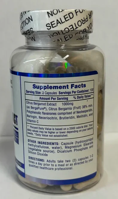Hi Tech Pharmaceuticals Citrus Bergamot Extract - 100 Capsules - Image 2