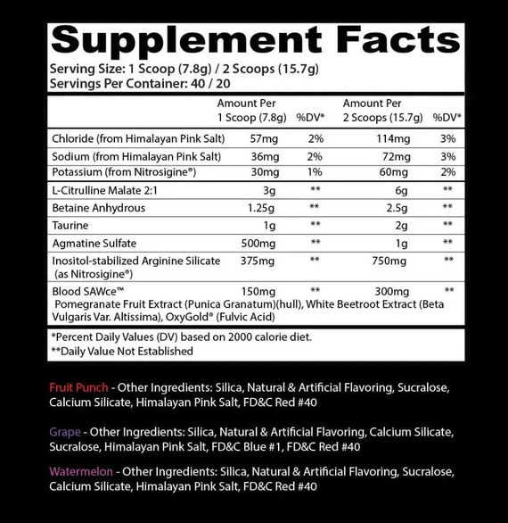 Insane Labz: Blood Bath, 40 Servings - Image 3