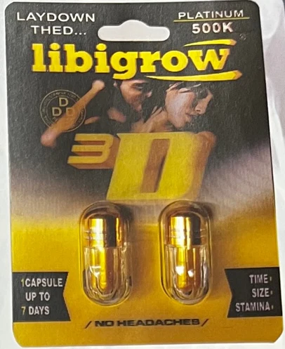 Libigrow: 3D Platinum 500k Double Capsule Male