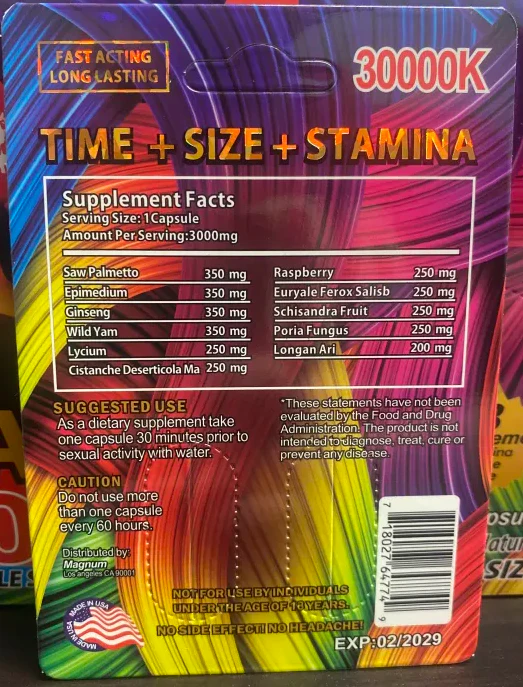 Magnum 30000k Double Capsule Male - Image 2