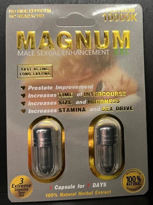 Magnum: Platinum 10000k Double Capsule Male enhance