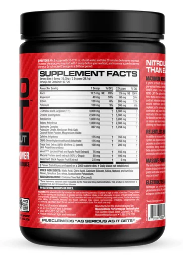 MuscleMeds: Nitro Lift Pre Workout - Image 2