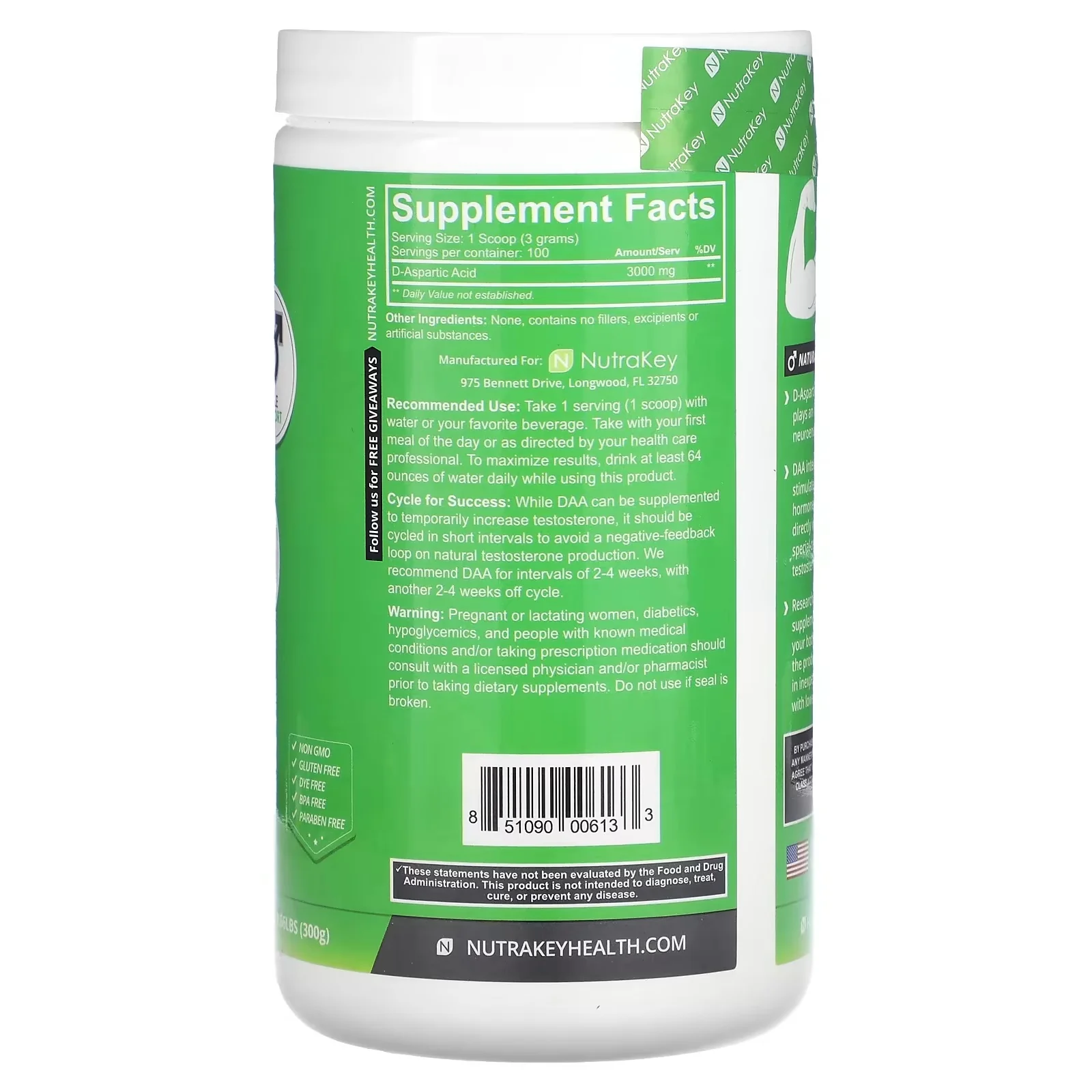 Nutrakey: DAA, 300g - Image 2