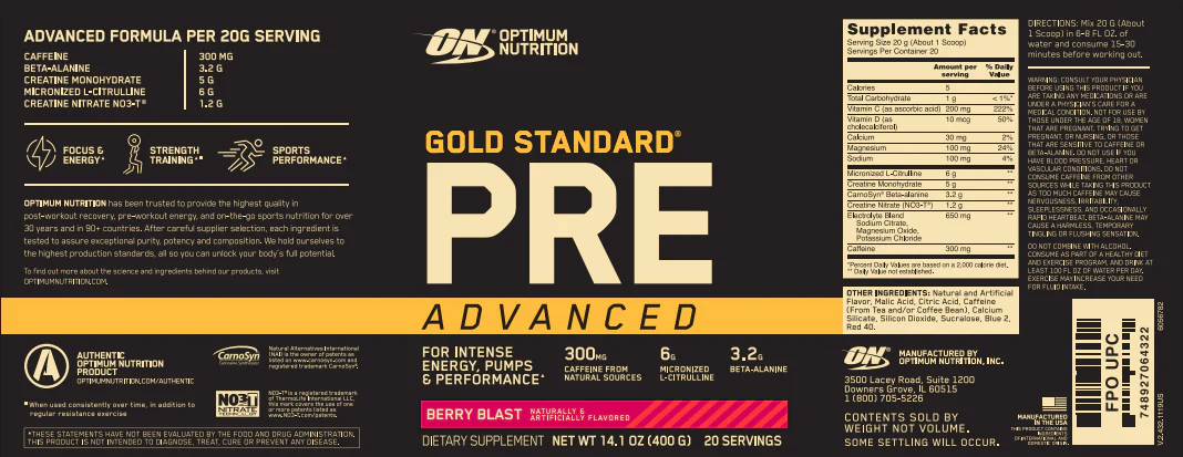 Optimum: Gold Standard Advanced PRE - Image 2