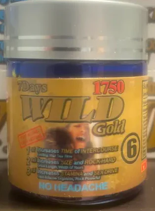 Platinum Wild Gold 1750 Male - 6 Capsule Bottle