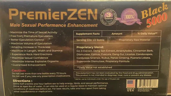 PremierZen Black 5000 Male  Red Liquid Shot - Image 2