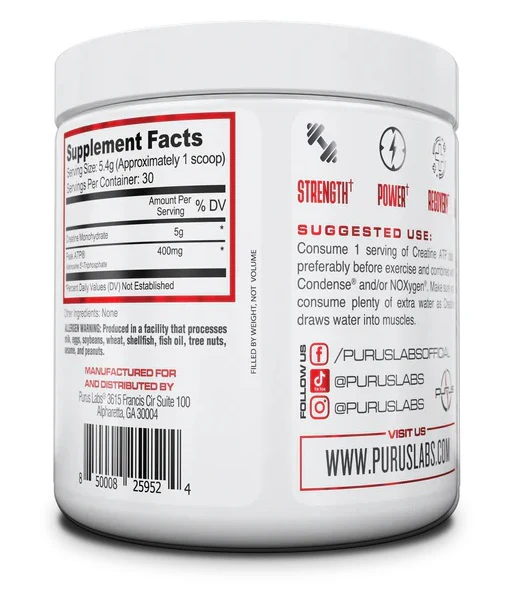 Purus Labs: Creatine ATP, 30 Servings - Image 2