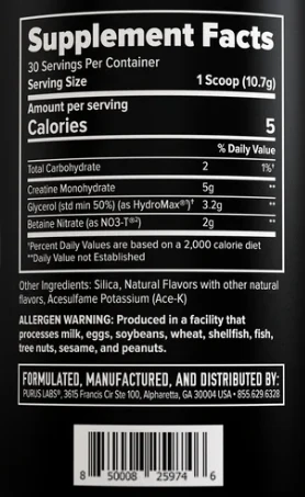 Purus Labs: Noxygen Black - 30 Servings - Image 2