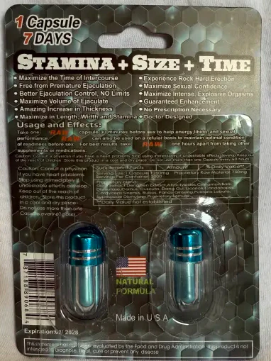 Raw Blue 10000k Male  Double Capsule - Image 2
