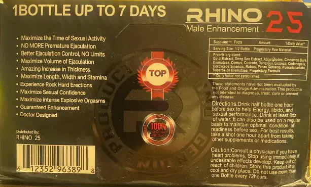 Rh1n0 25 Extreme 900K Liquid Shot Male - Image 2