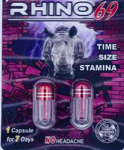 Rh1n0: 69 Extreme 120000 Double Capsule Male