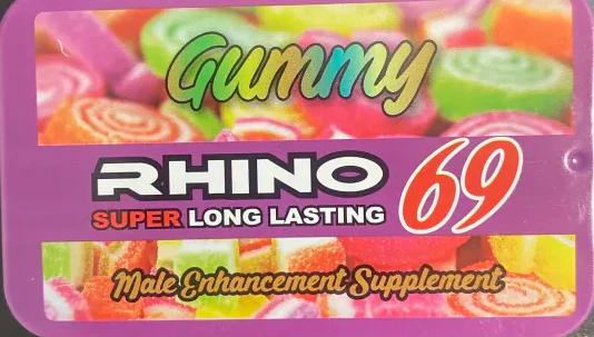Rh1n0 69 Super Long Lasting Gummy Tin Case Male