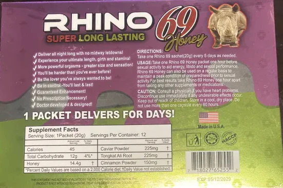 Rh1n0 69 Super Long Lasting Honey Purple/Green - Image 2