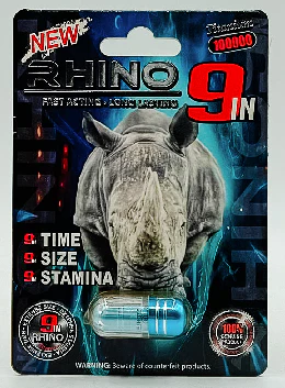 Rh1n0 9in Titanium 100000 Male