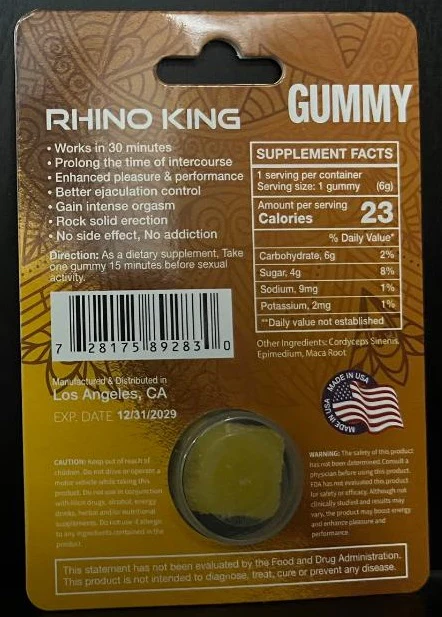 Rh1n0 King Gold Gummy - Image 2