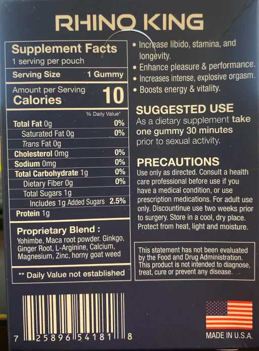 Rh1n0 King Grape Gummy - Image 2