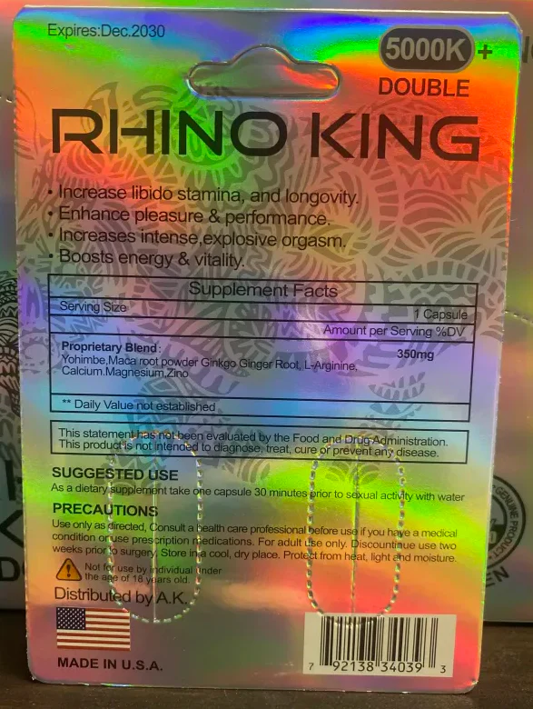 Rh1n0 King Platinum 5000K Double Capsule Male - Image 2