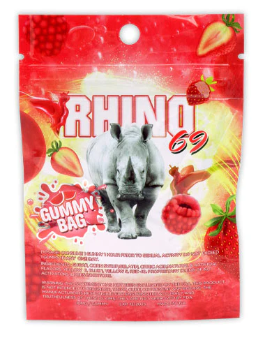 Rh1n0: Rh1n0 69 Gummy Male Red Packaging