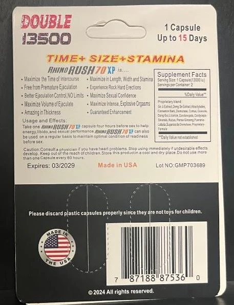 Rh1n0 Rush 70XP 13500 Double Capsule - Image 2