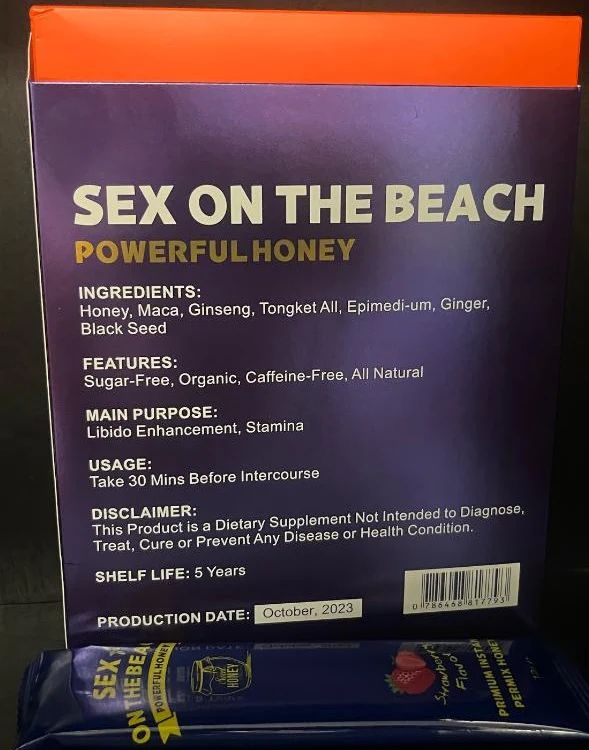 Sex On the Beach Powerful Honey, Strawberry Flavor - Image 2
