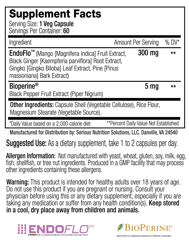 SNS: EndoFlo XT - 60 Capsules - Image 2