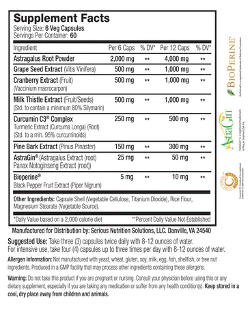 SNS: Kidney Assist XT, 180 Capsules - Image 2