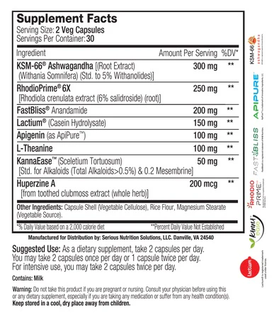 SNS: Mood Support XT - 60 Capsules - Image 2