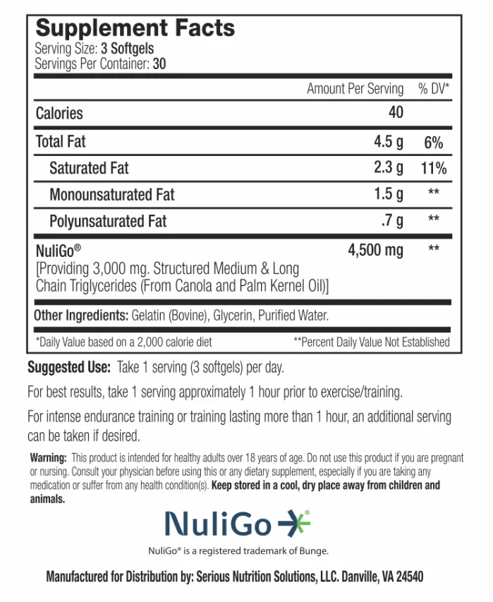 SNS: NuliGo XT - 90 Softgels - Image 2