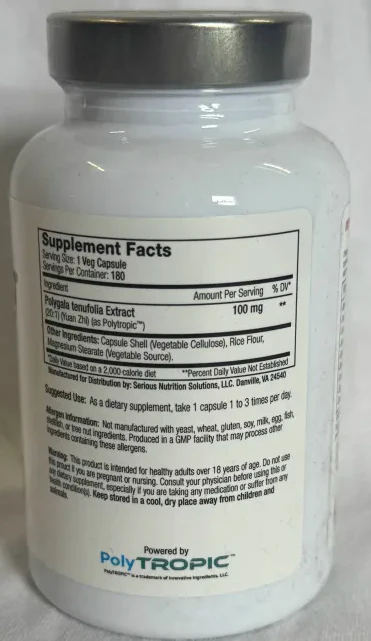 SNS: Polygala XT, 180 Capsules - Image 2