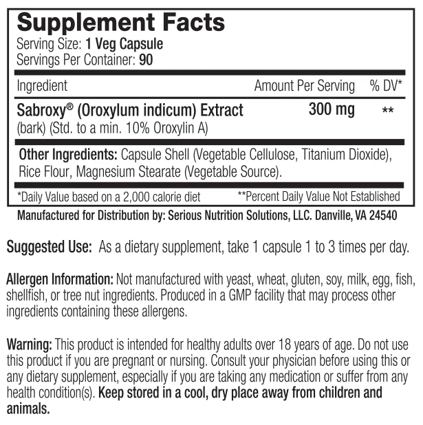 SNS: Sabroxy XT, 90 Capsules - Image 2