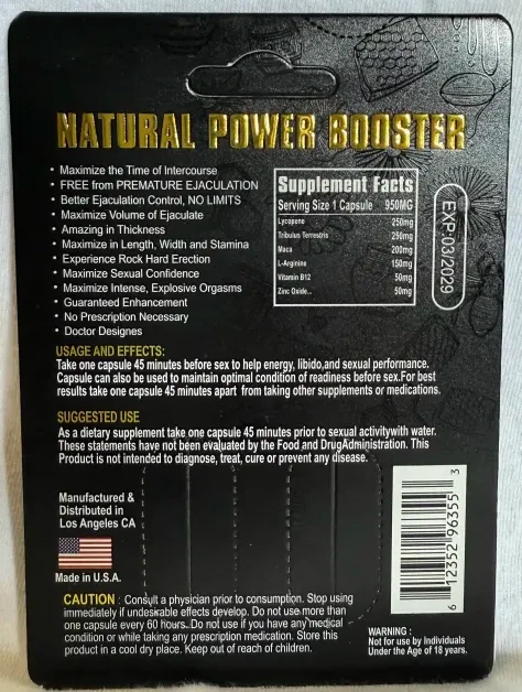 Super Charged Black 3500 Male - Image 2
