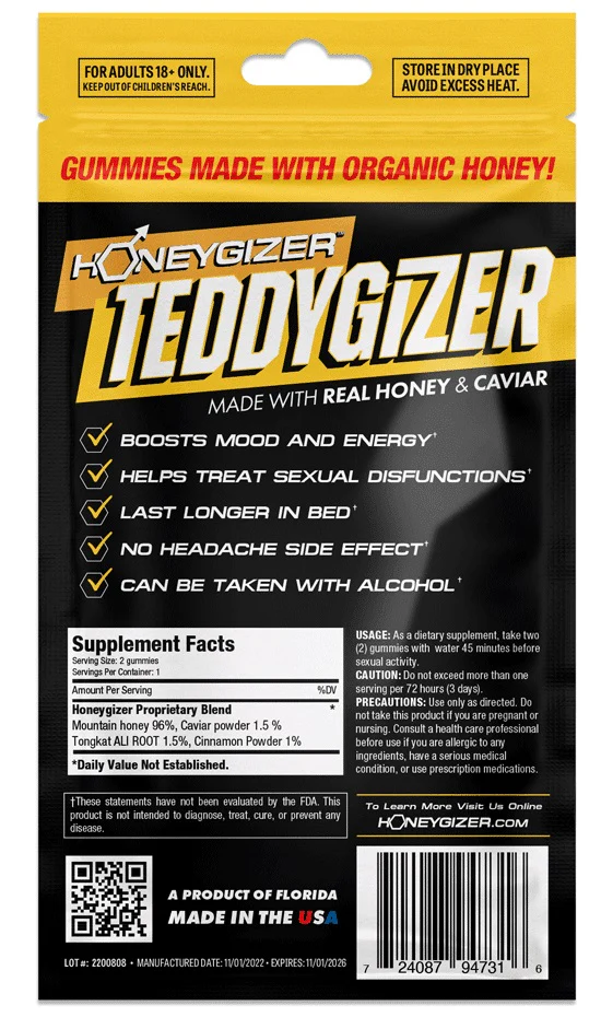 Teddygizer Gummy & Caviar Yellow Package - Image 2