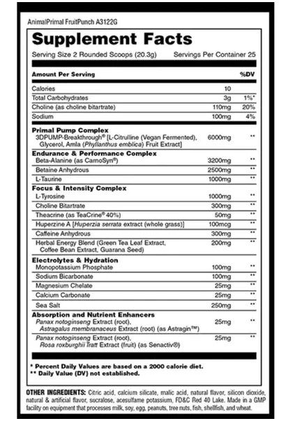 Universal: Primal Preworkout - Image 2