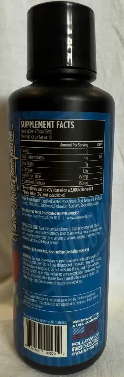 VMI: L-Carnitine 3000, Patriot Pop - Image 2