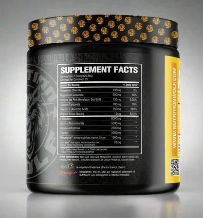 Wolf Nutrition: Big Bad Pump W/FREE Shaker Cup - Image 3